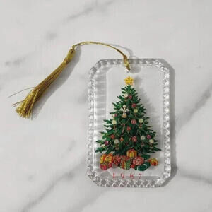 3/$25 Vintage 1987 Avon Lead Crystal Christmas Tree Ornament Collectible